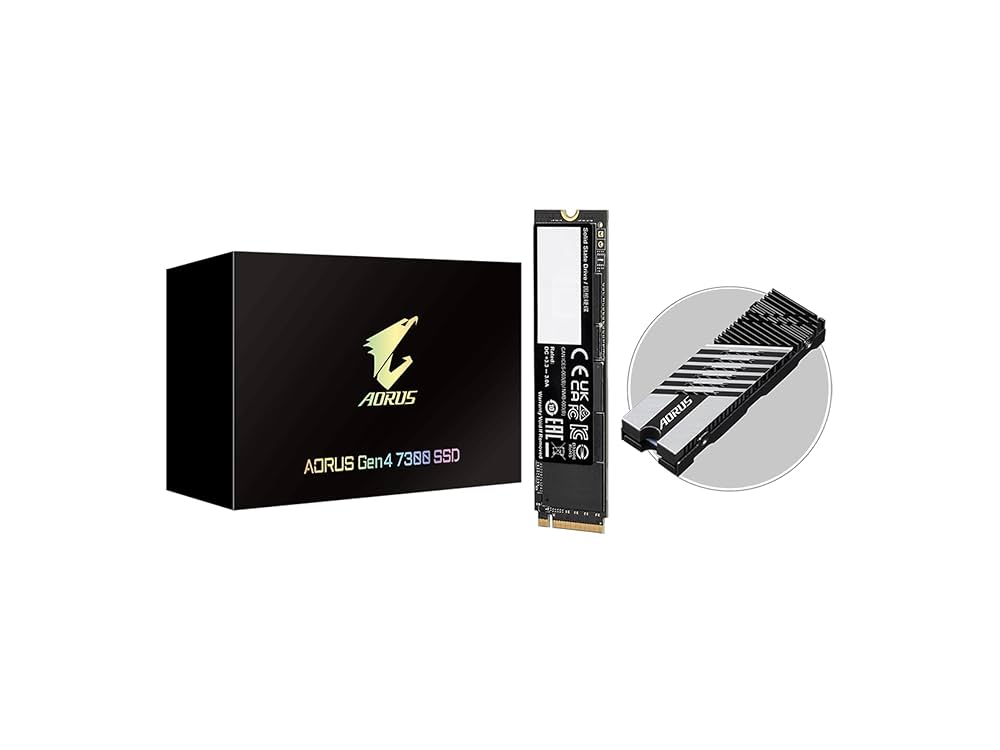 Amazon | Gigabyte AORUS Gen4 7300 SSD 1TB PCIe 4.0 NVMe M.2